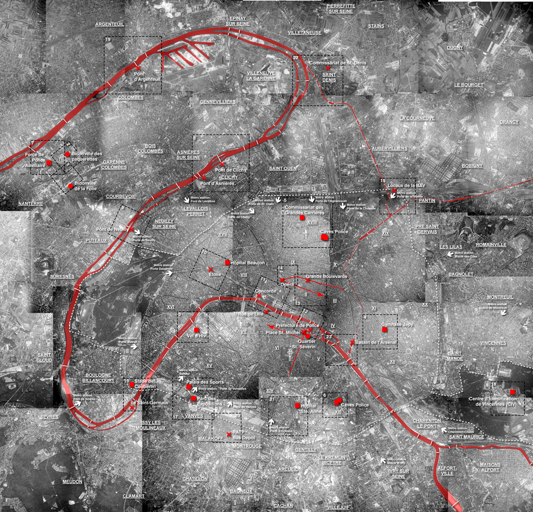 Chrono-cartographie du massacre du 17 octobre 1961